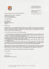 First Class Excellence Scholarship Letter